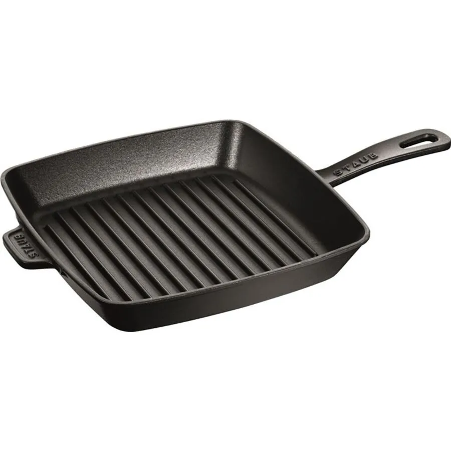 Grillpfanne STAUB Schwarz Eisen 6 cm - Material: Gusseisen