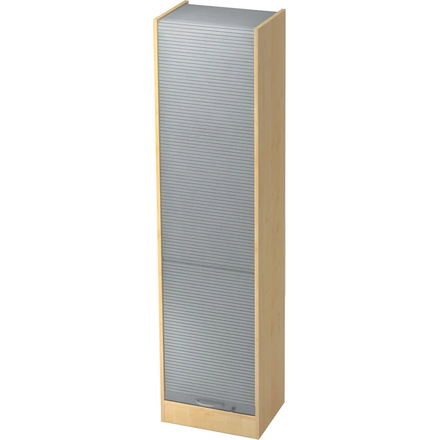 Aktenschrank Office Silber, Ahorn Dekor Holzwerkstoff, Kunststoff B 50 cm H 200.4 cm