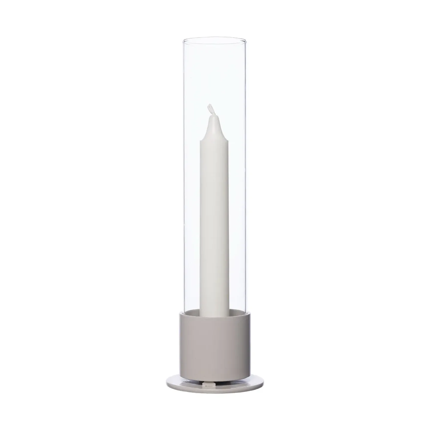 ERNST Ernst Kerzenhalter Glaszylinder Ø7,5 cm Naturweiß