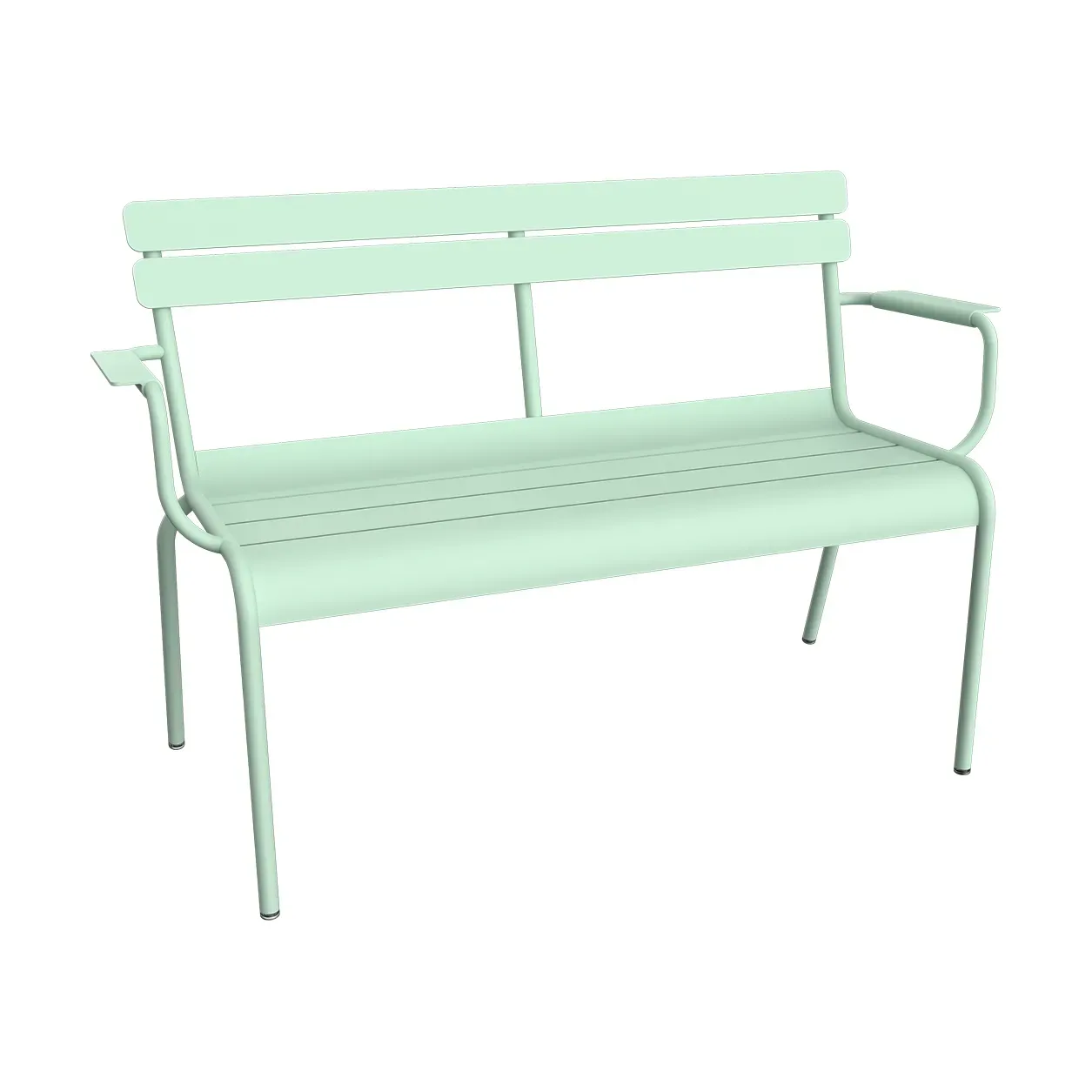 Fermob Luxembourg soffa med armstöd 131x55,5x86 cm Ice mint (grön)