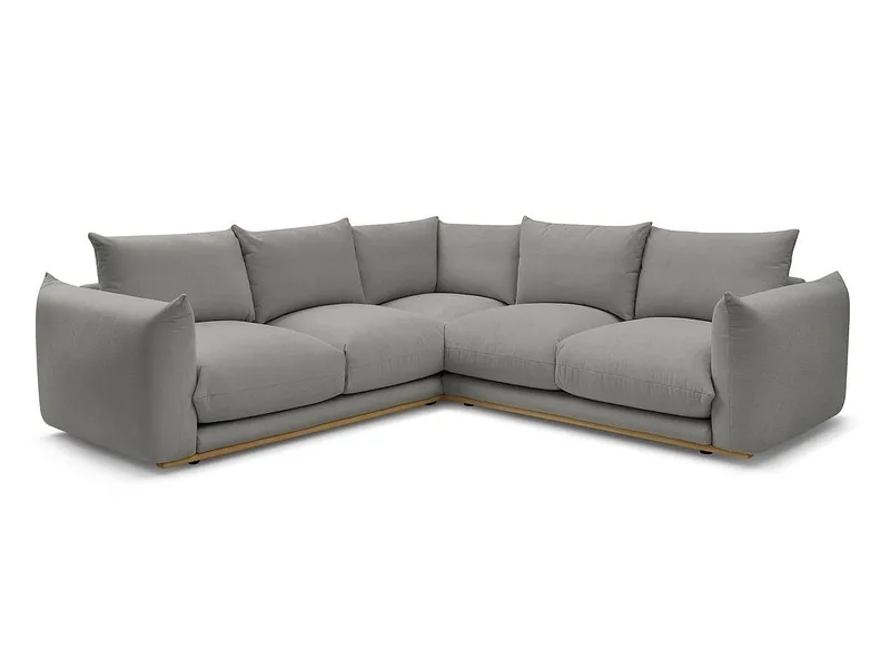 Ecksofa BOBOCHIC ERNEST Stoff dunkelgrau