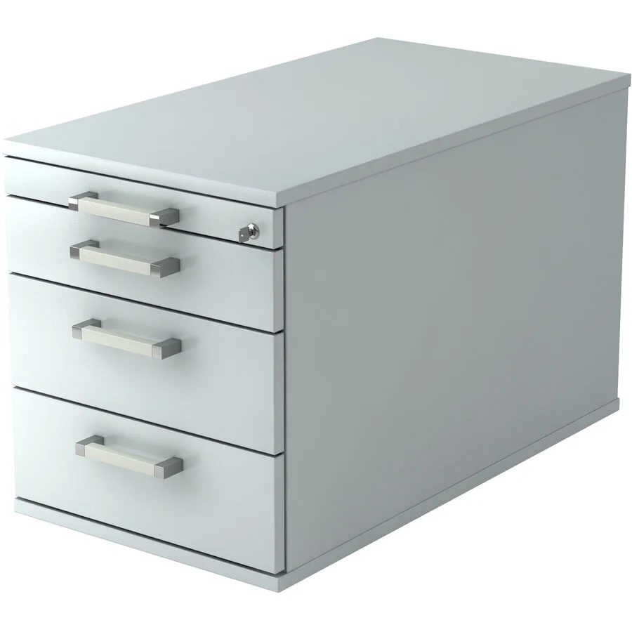 Rollcontainer Office grau Holzwerkstoff B 42.8 cm H 51.2 cm