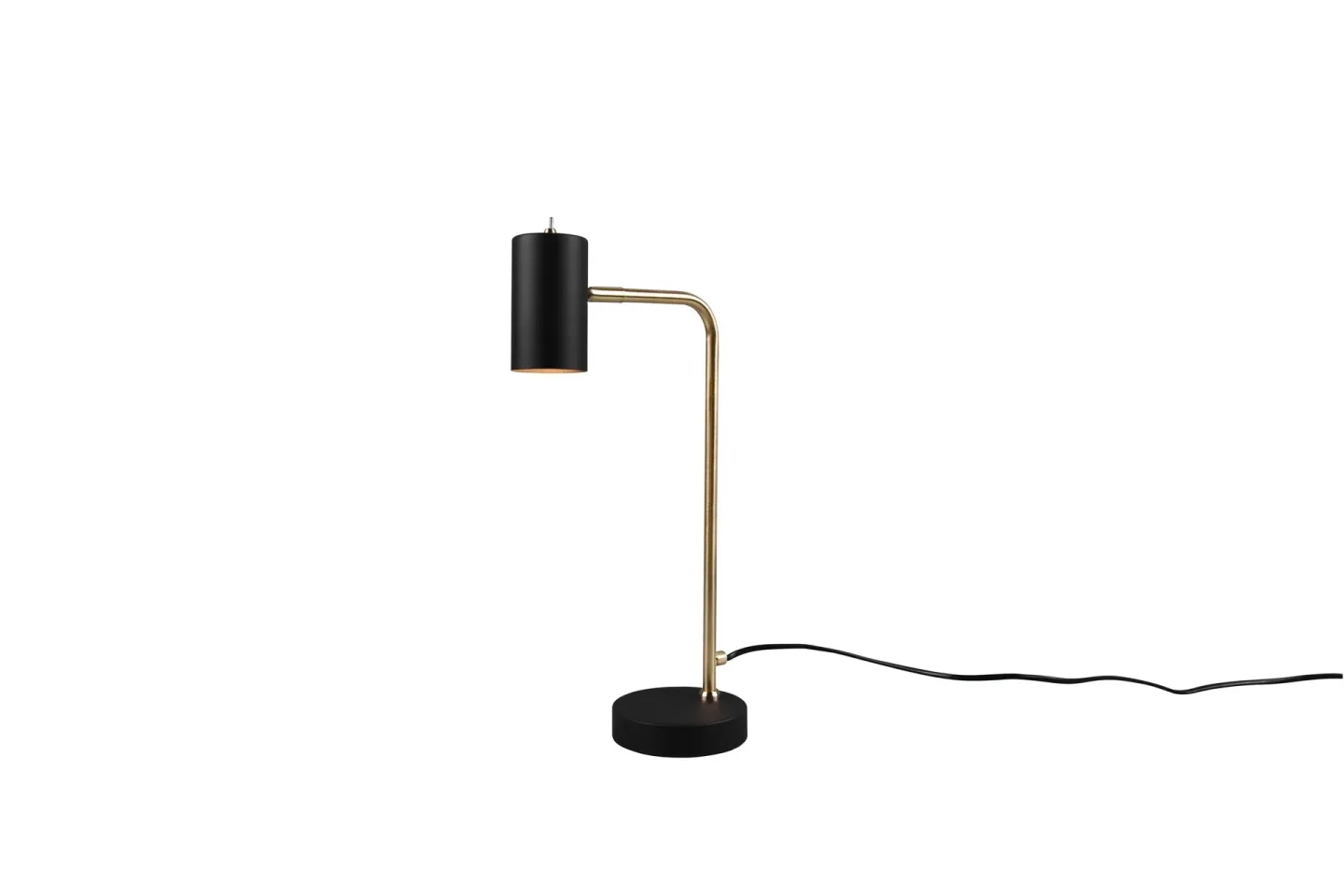 Marley Bordslampa GU10 mattmässing/ mattsvart - Mässing/Matt svart