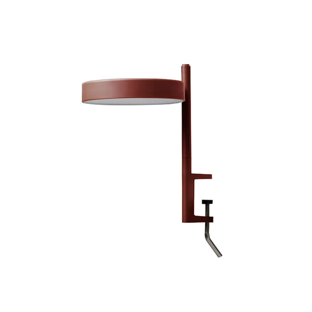 Wastberg+ w182 Pastille c1 bordslampa oxide red, kort arm, klämfäste