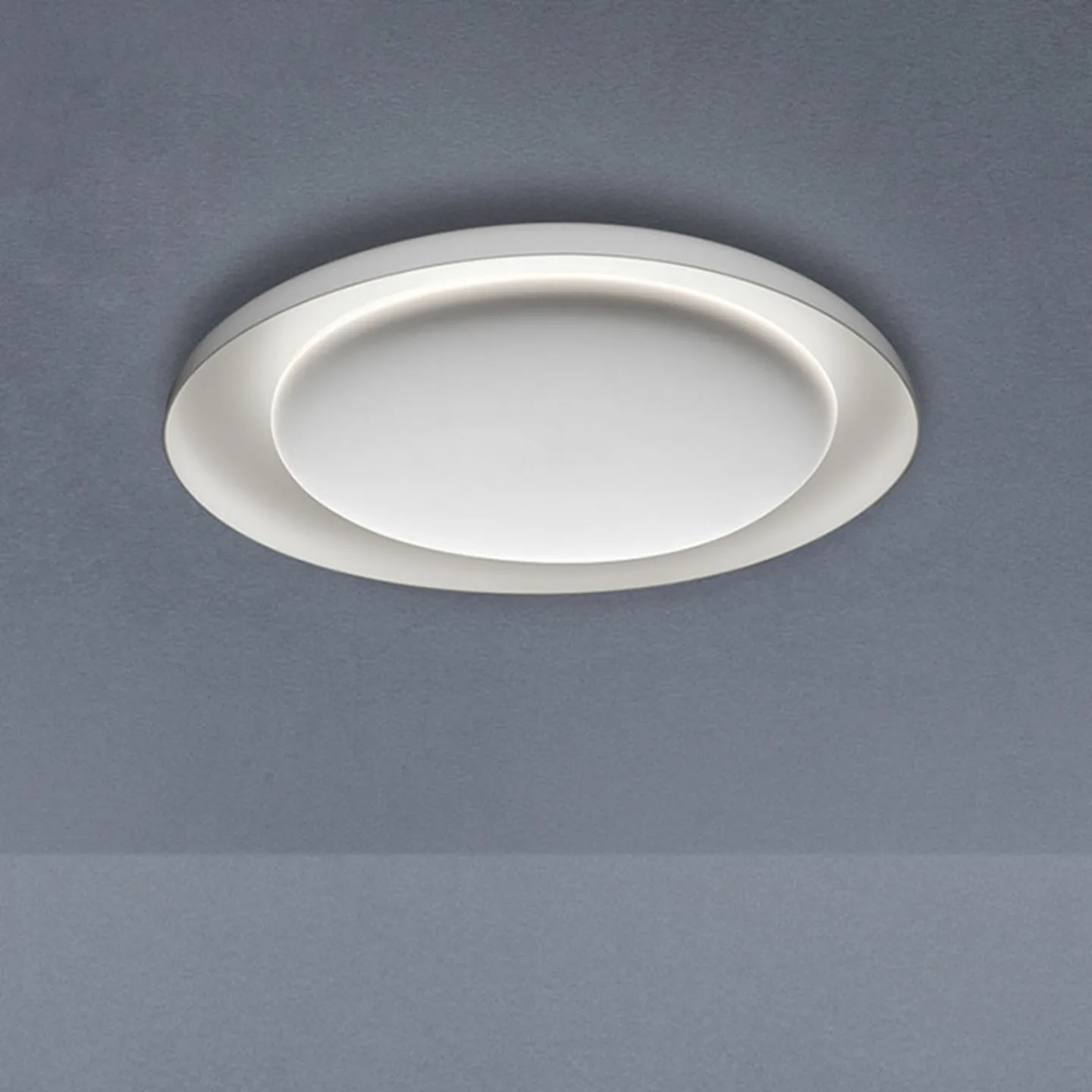 Bahia Mini LED-Deckenlampe dimmbar, 55cm - Foscarini - Wohnzimmer - Design - Kunststoff - Rund