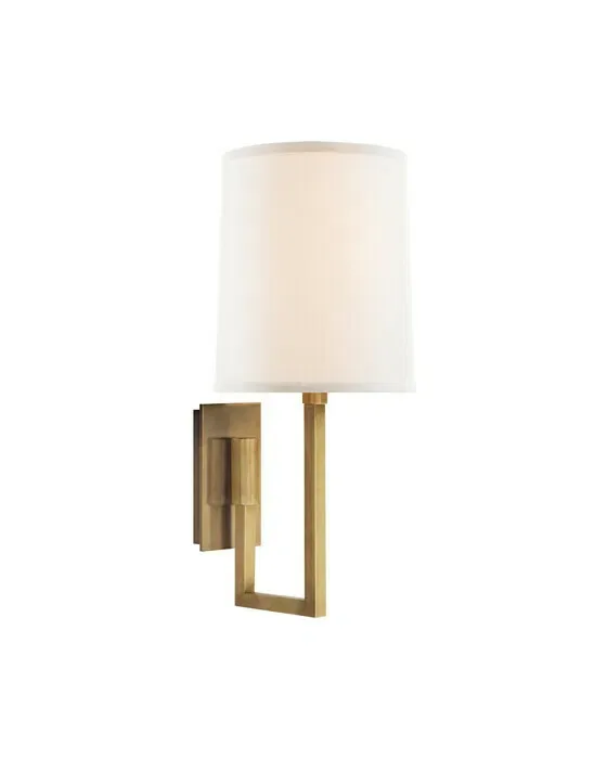 Aspect Library Sconce Soft Brass