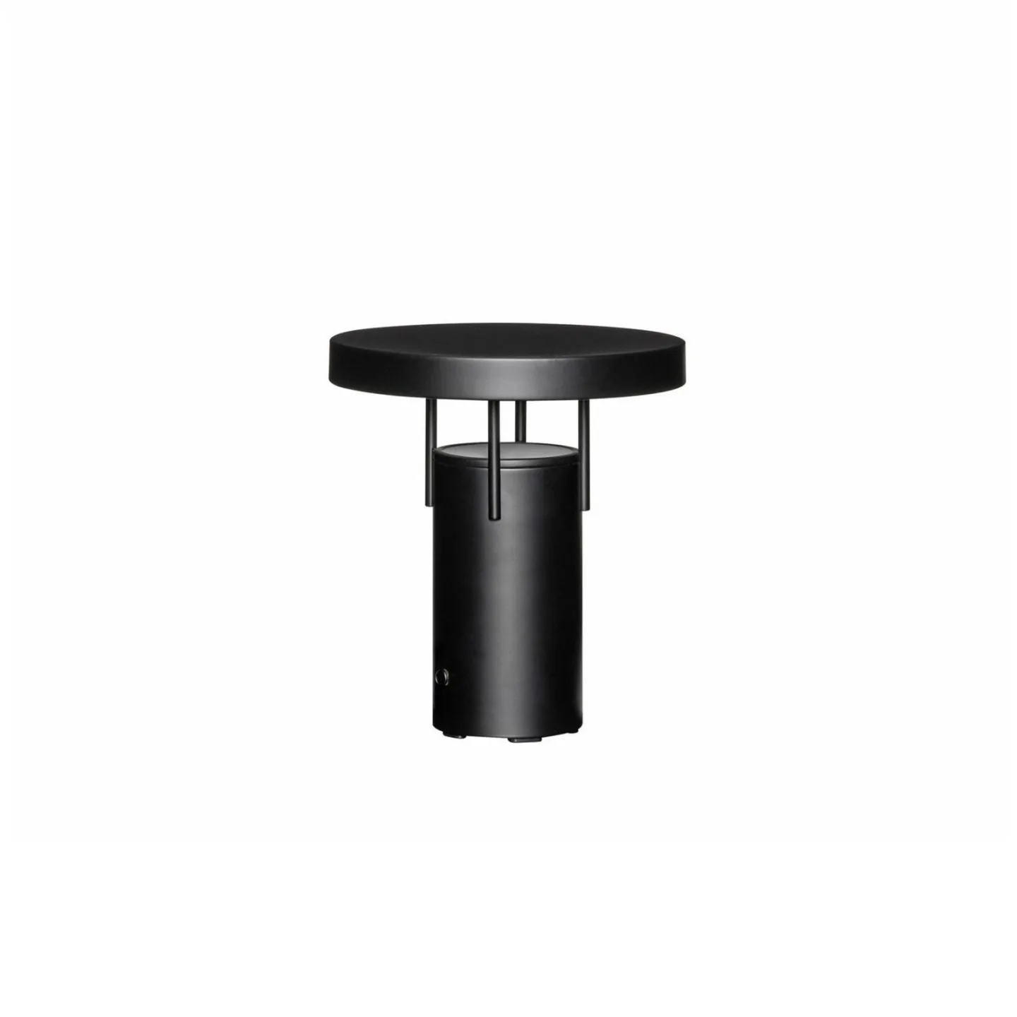 BringMe Mini LED-Akku-Tischlampe schwarz matt, 20cm - HÜBSCH - Terrasse - Modern - Metall - Einflammig