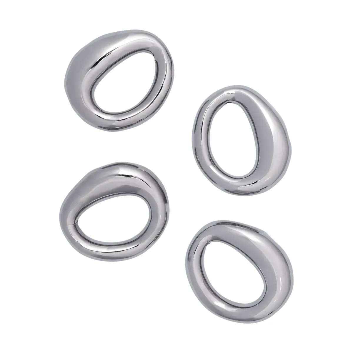 Ferm Living Orrith Serviettenring 4er Pack Silber