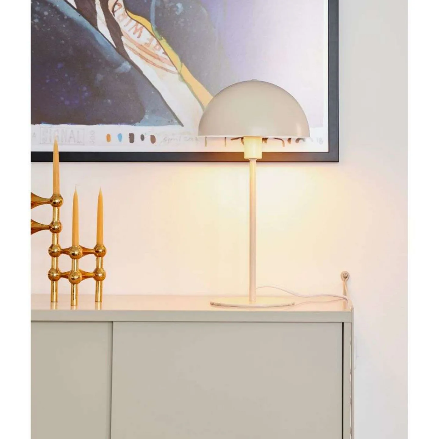 Ellen 20 Bordlampe Beige - Nordlux - Stue - Metal