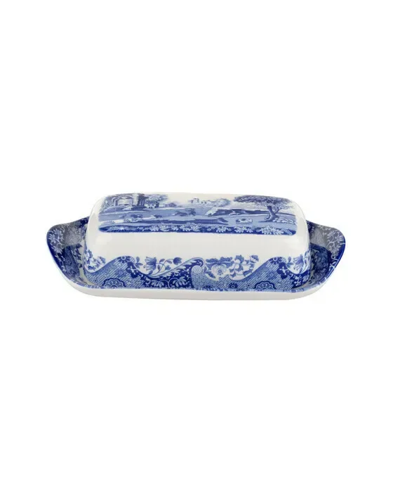 Blue Italian Butter Dish