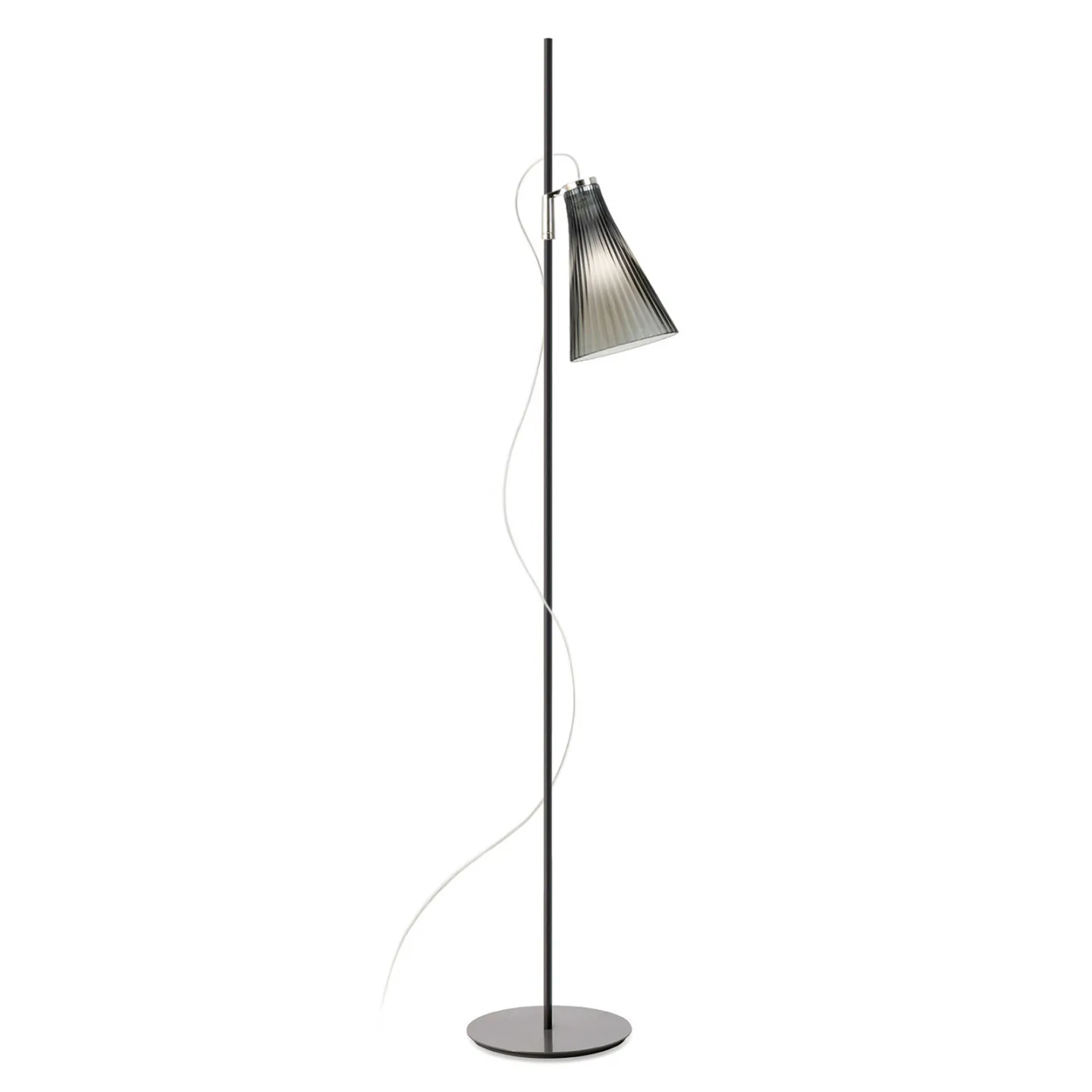 K-Lux Golvlampa Black/Smoke - Kartell - Vardagsrum - Metall - Med en ljuskälla