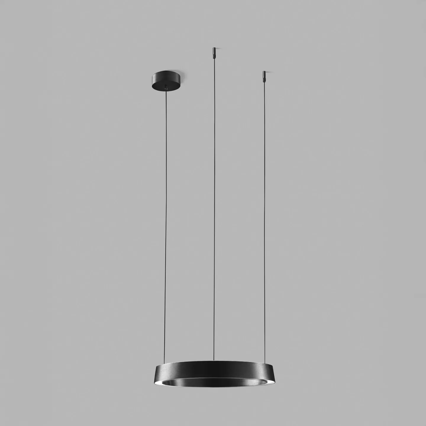 Edge Round LED-hængelampe, sort, Ø40cm, CCT - Light-Point - Køkken - Design - Aluminium - Rund
