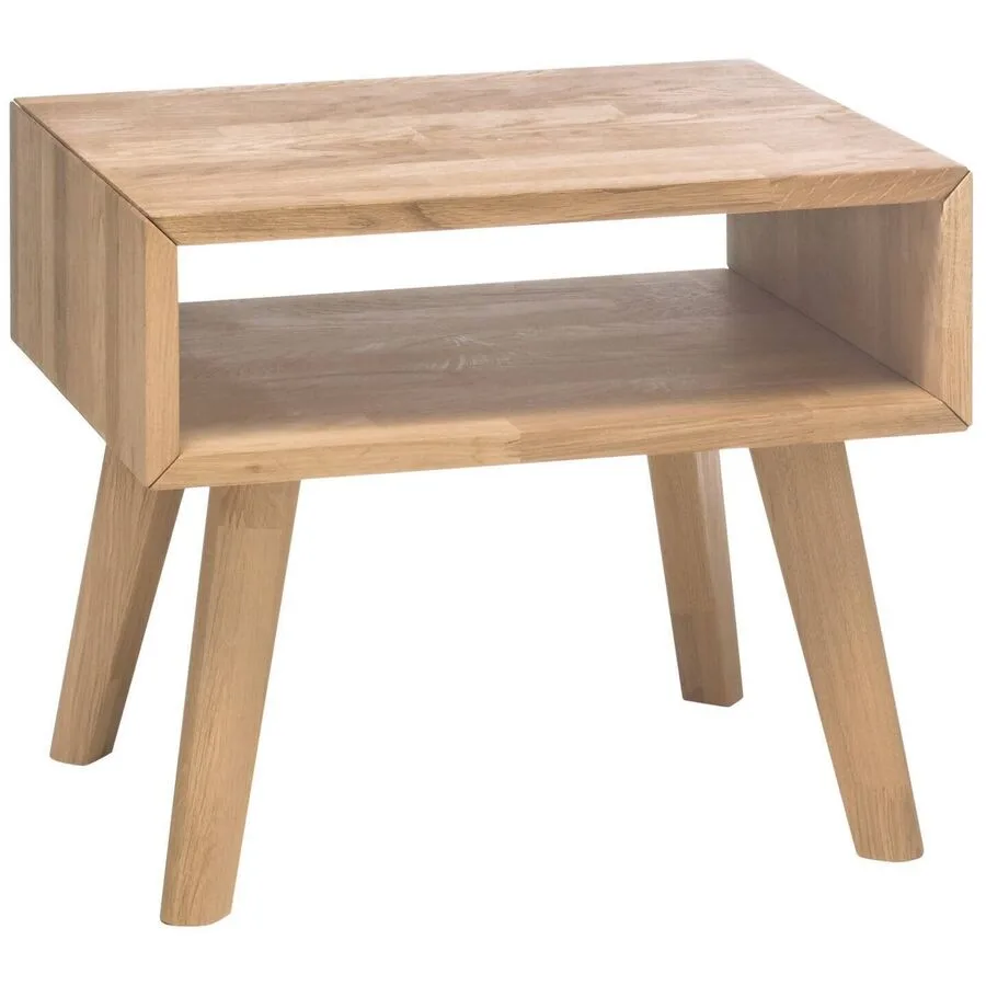Hasena Nachttisch Süheyla Braun Holz 50 cm - Farbe: Eiche