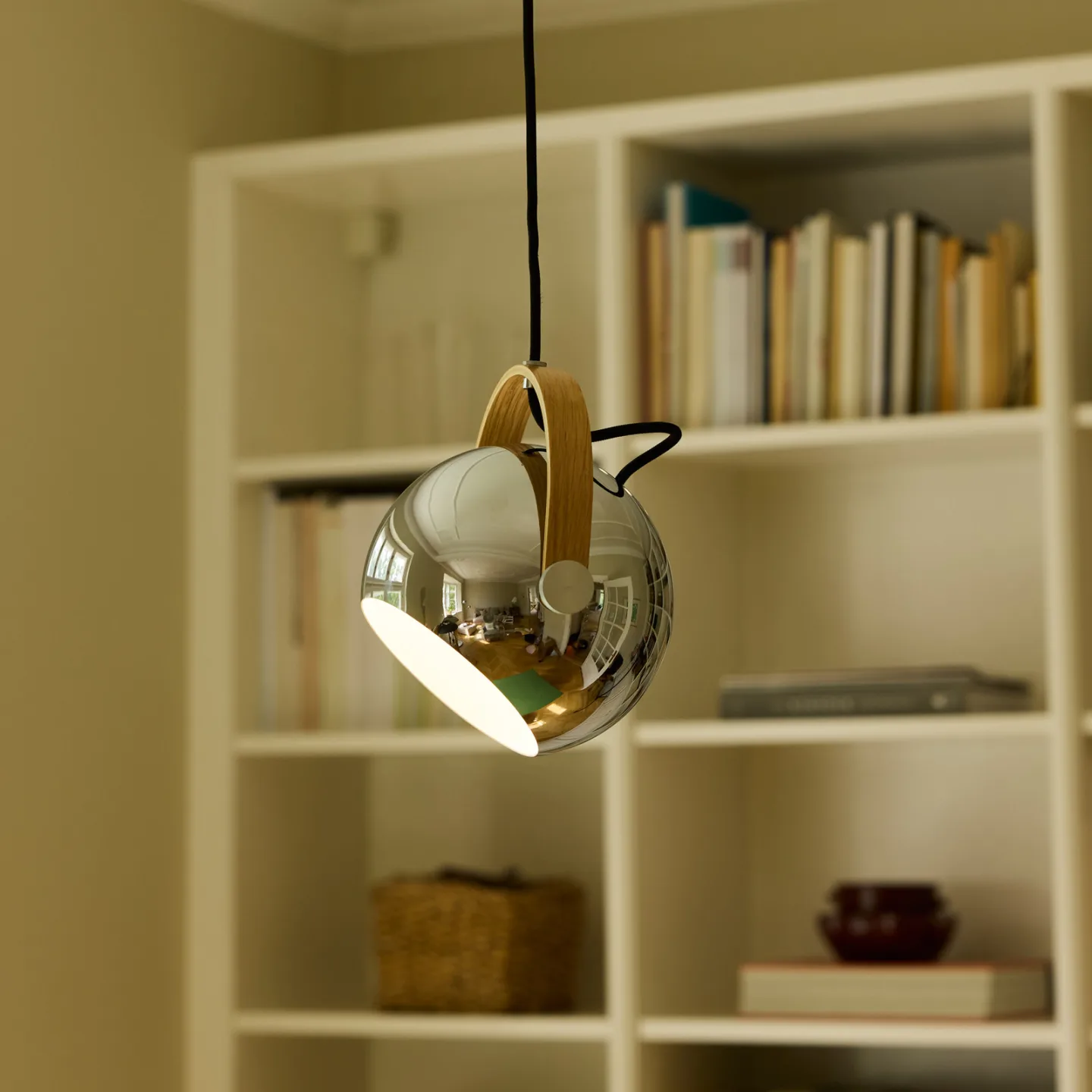 DC Hängeleuchte, chromfarben, Ø 18 cm, Metall - Halo Design - Esszimmer - Einflammig