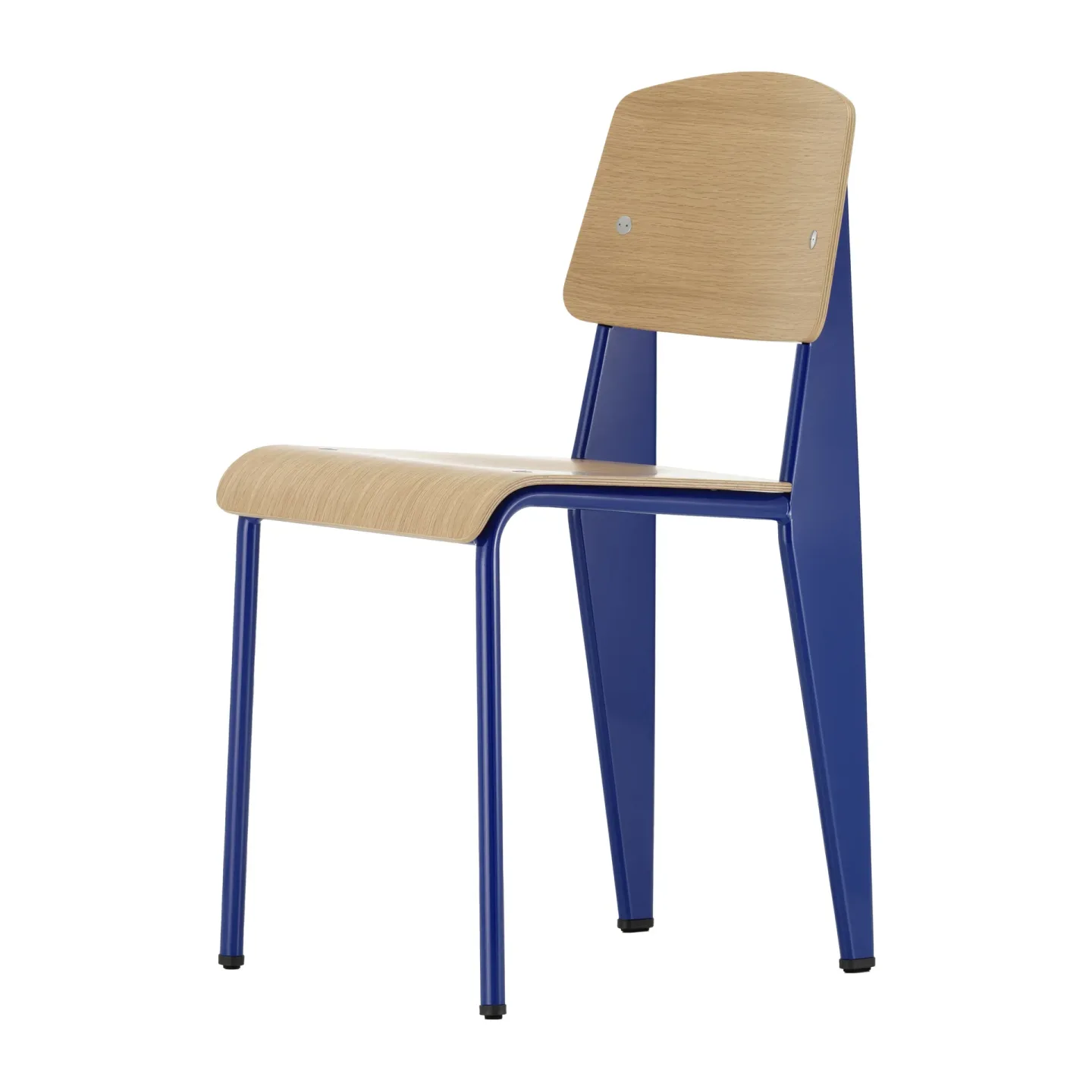 Vitra Standard stol ek natur, prouvé bleu marcoule stativ