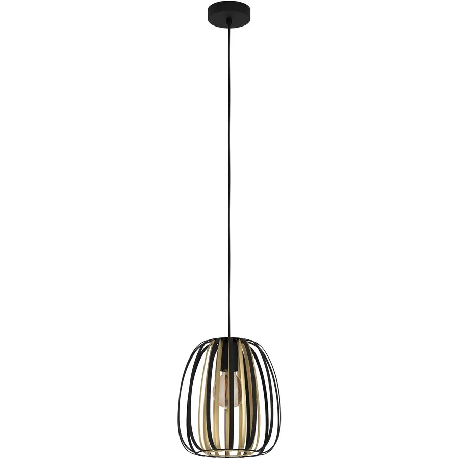 Eglo Pendellampe Encinitos Gold/Schwarz Stahl 0 cm 0 cm - Farbe: schwarz-gold
