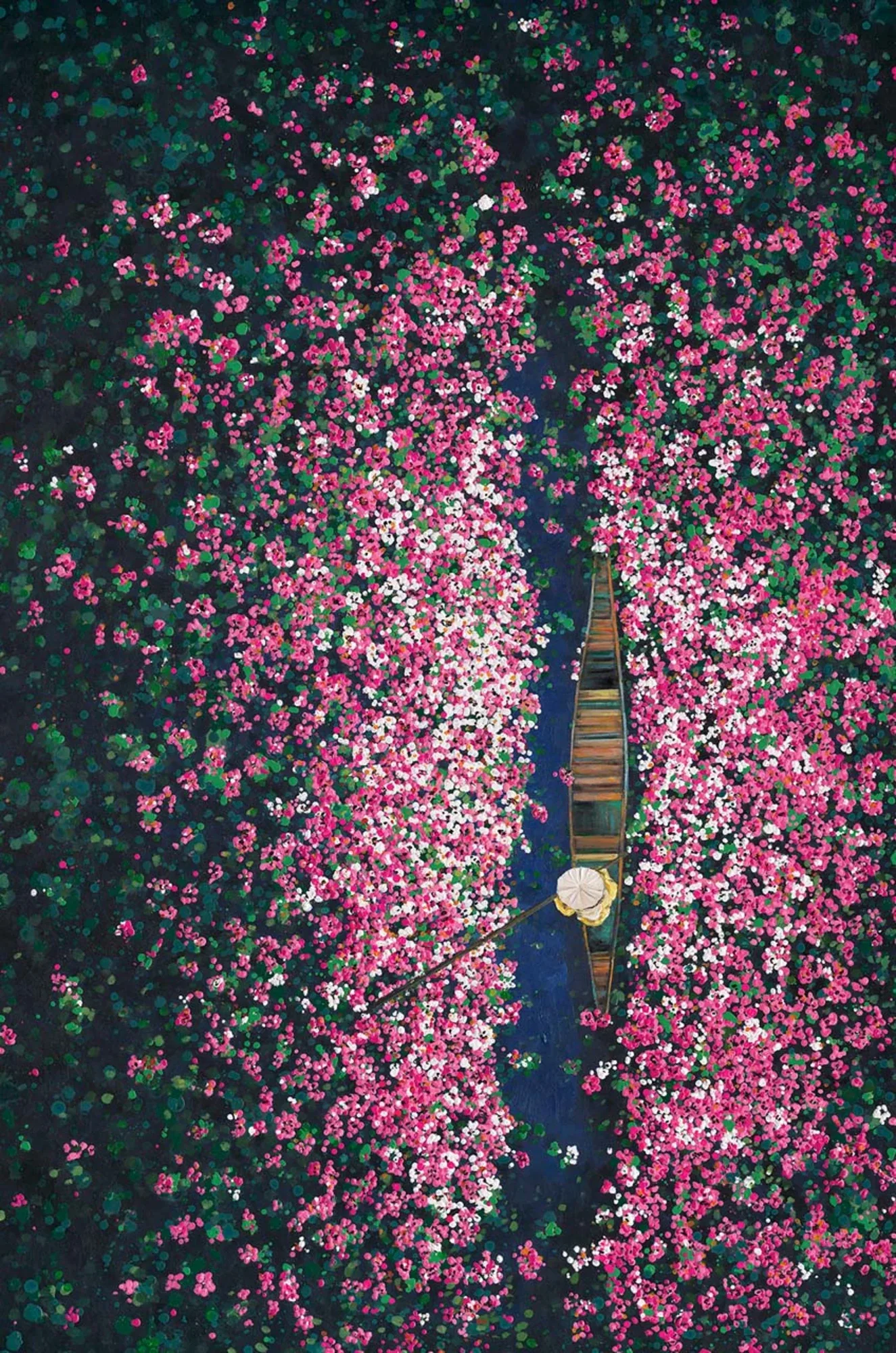 image LAND Gemälde Blumenboot | Schubiger Möbel