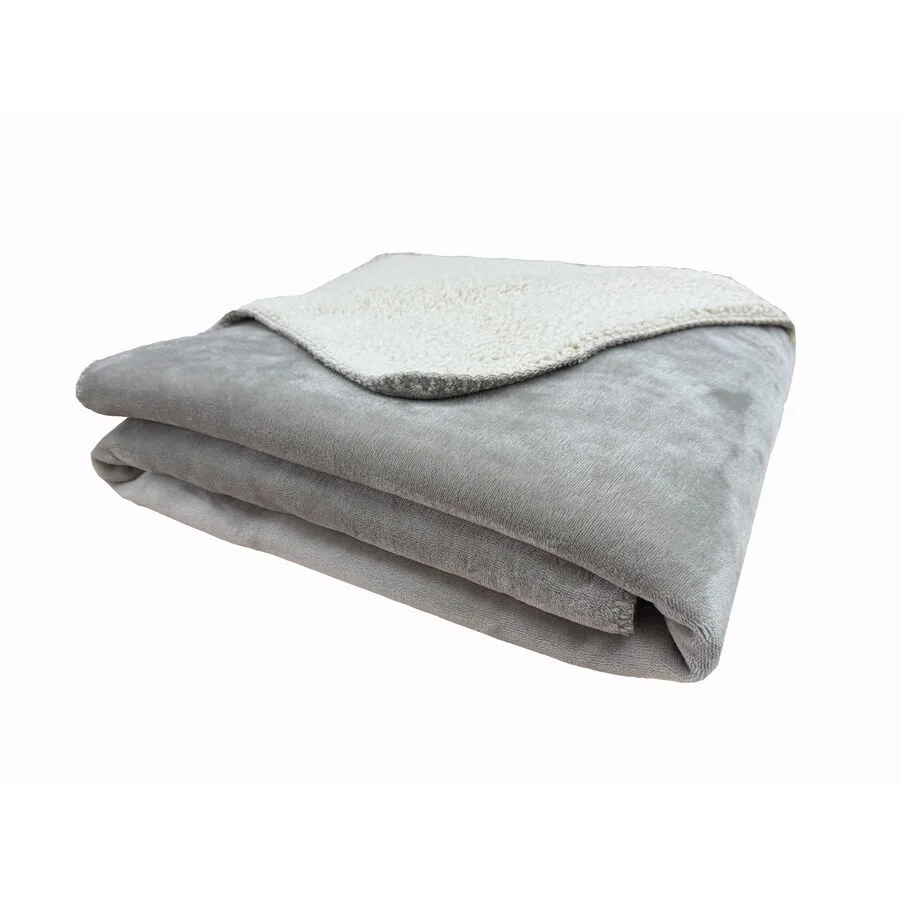 Wohndecke Emma 130x170cm taupe - Material: 100% Polyester