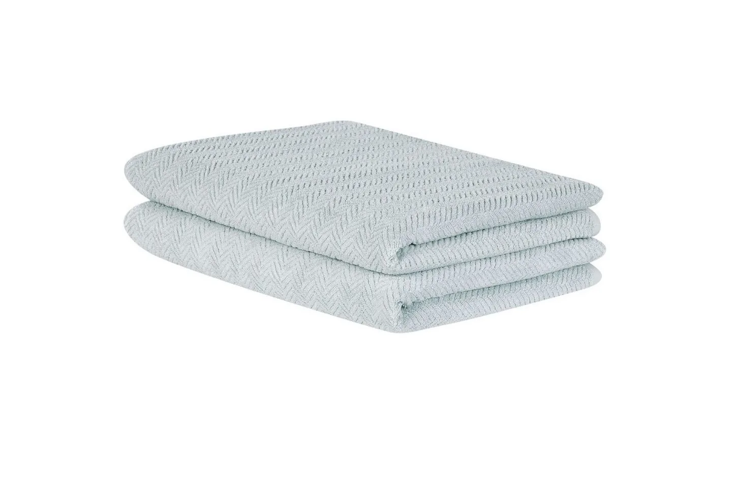 Handduk Mitiaro set om 2 Mintgrön - Mintgrön