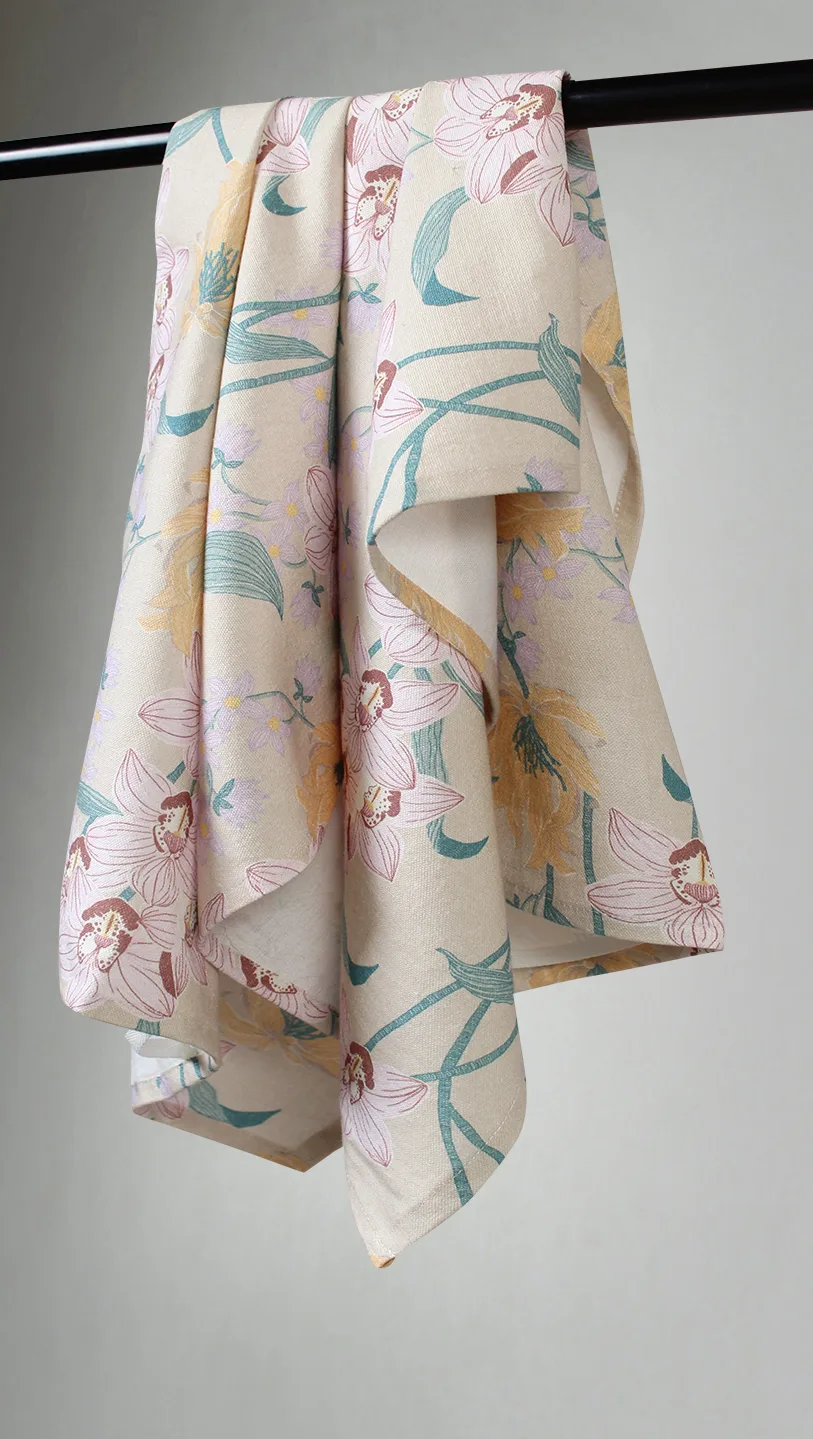 Kjøkkenhåndkle 2-pak - Florina (rosa) (Størrelse: 50 x 70 cm)