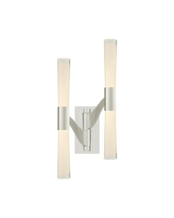 Brenta Large Double Articulating Sconce Polished Nickel