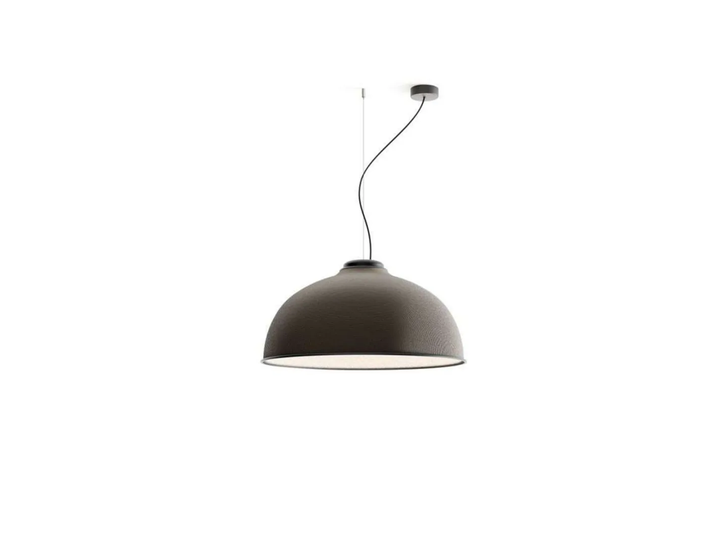 Farel Pendelleuchte Dark Grey/White - Luceplan - Esszimmer - Aluminium