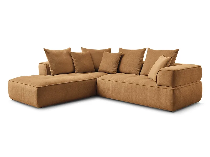 Ecksofa BOBOCHIC WHESLEY Stoff gelb