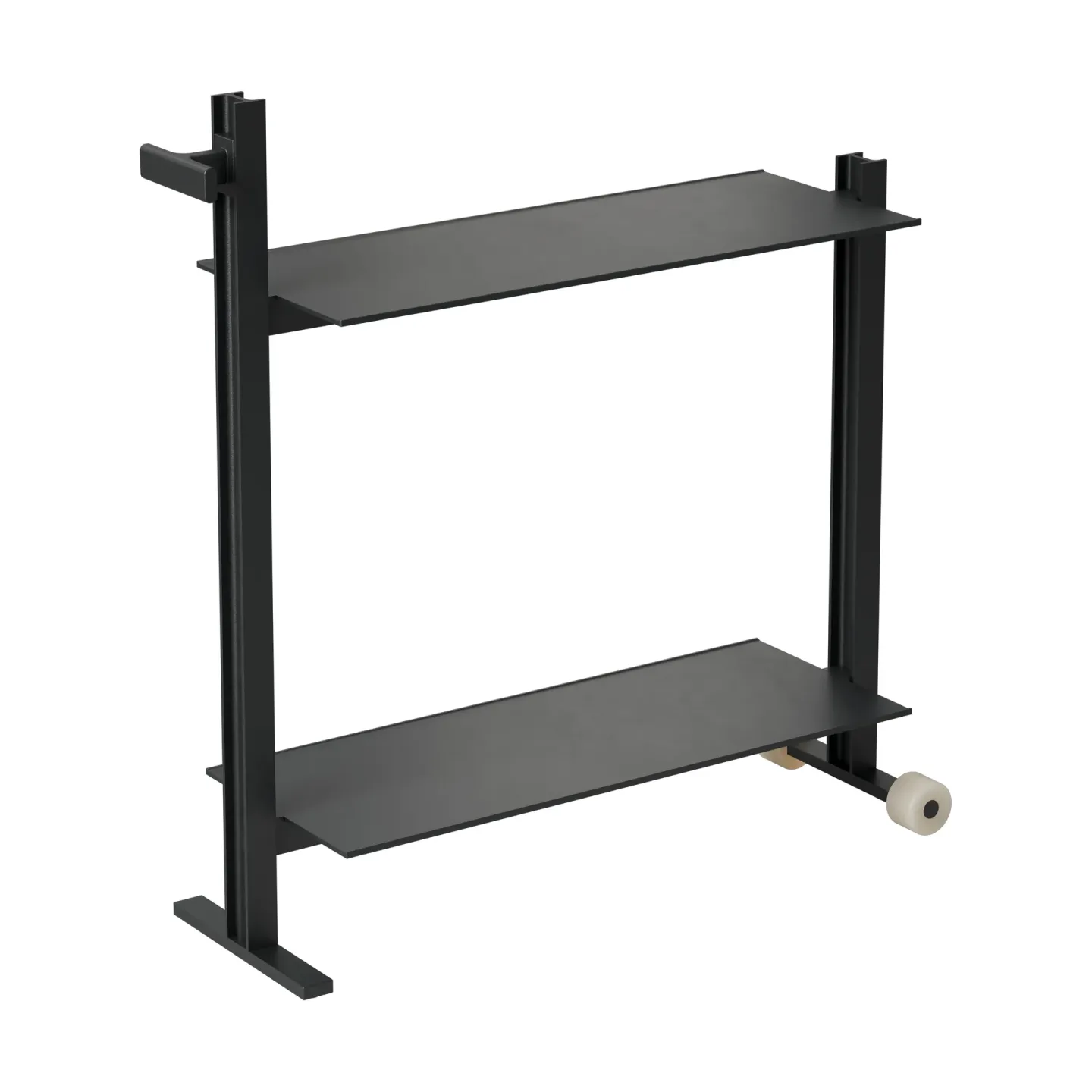 Museum Museum Trolley Servierwagen Schwarz, 74,5x77,5x24 cm
