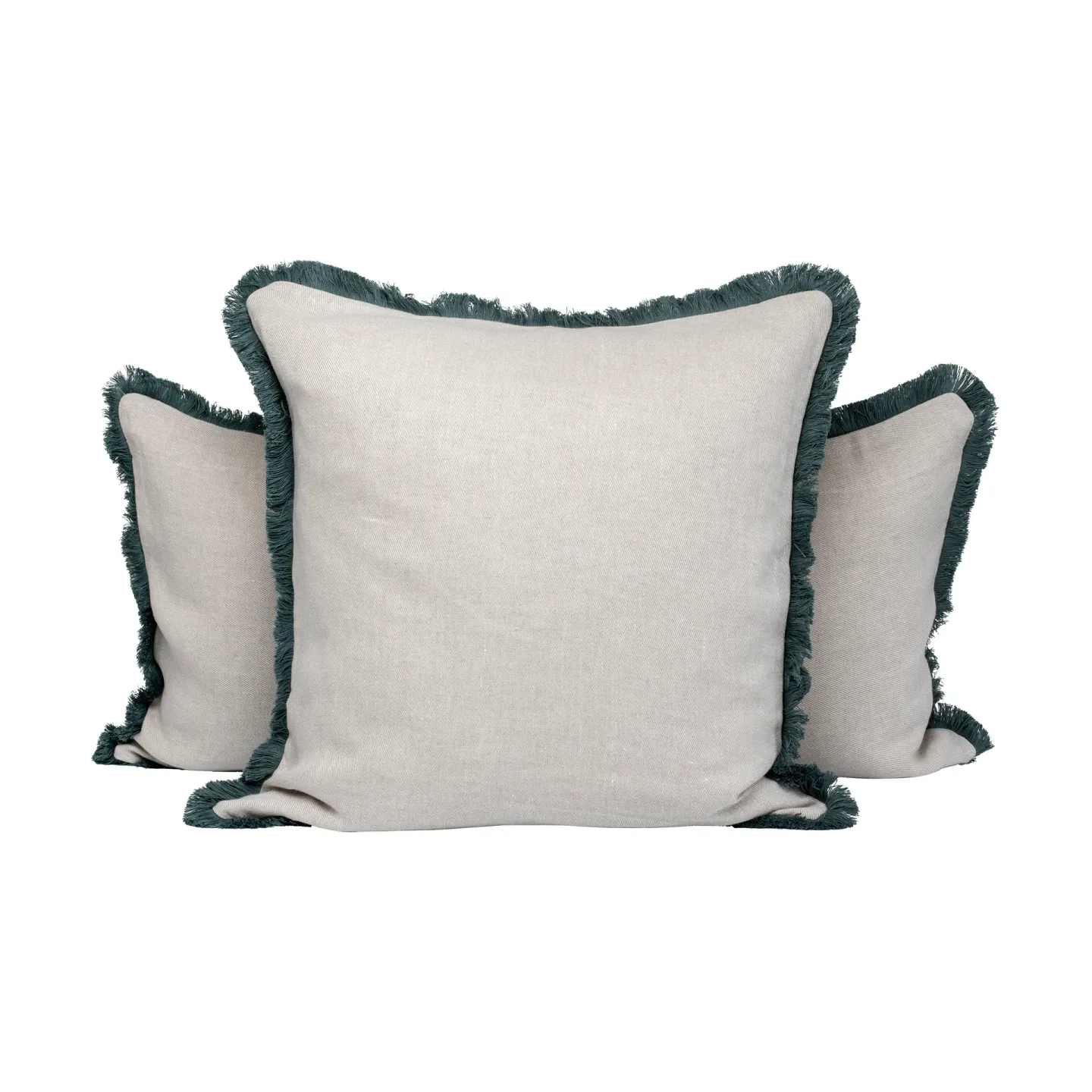 Mille Notti Pienza Kissenbezug Beige-grün, 50x50cm