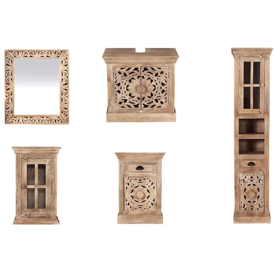 Badezimmer-Set Loreno natur Mango B 44 T 35 H 188 cm