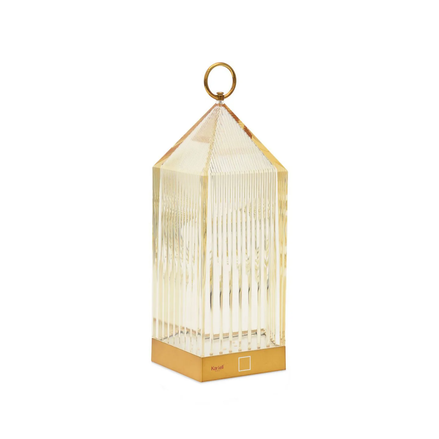 Lantern Portable Tischleuchte V2 Amber - Kartell - Balkon - Design - Kunststoff - Laterne