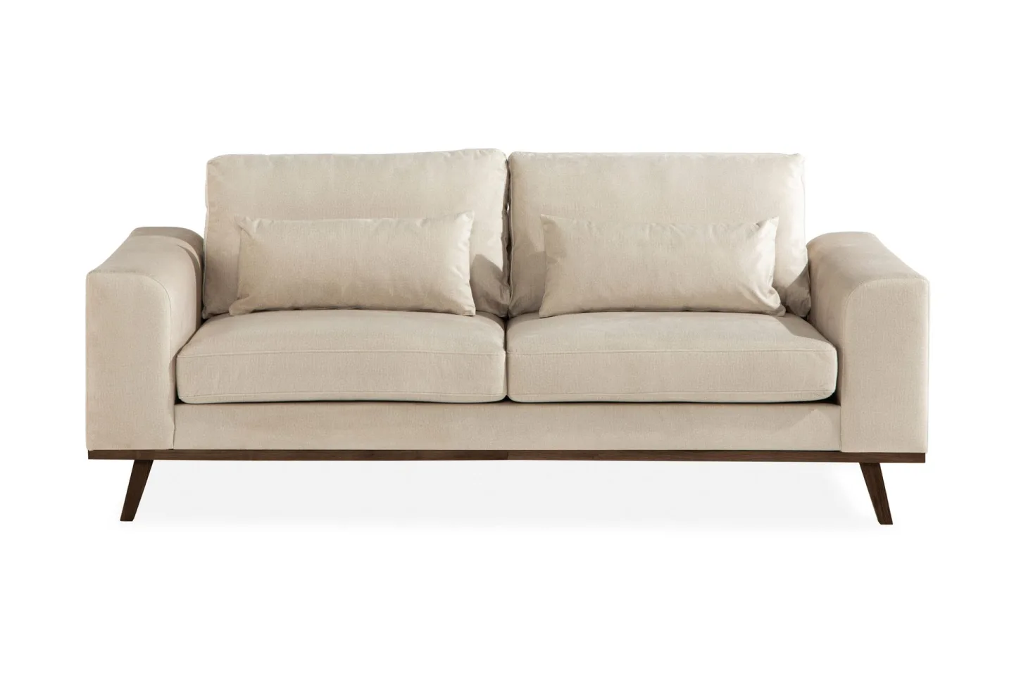 Copenhagen 2-sits Sammetssoffa - Beige