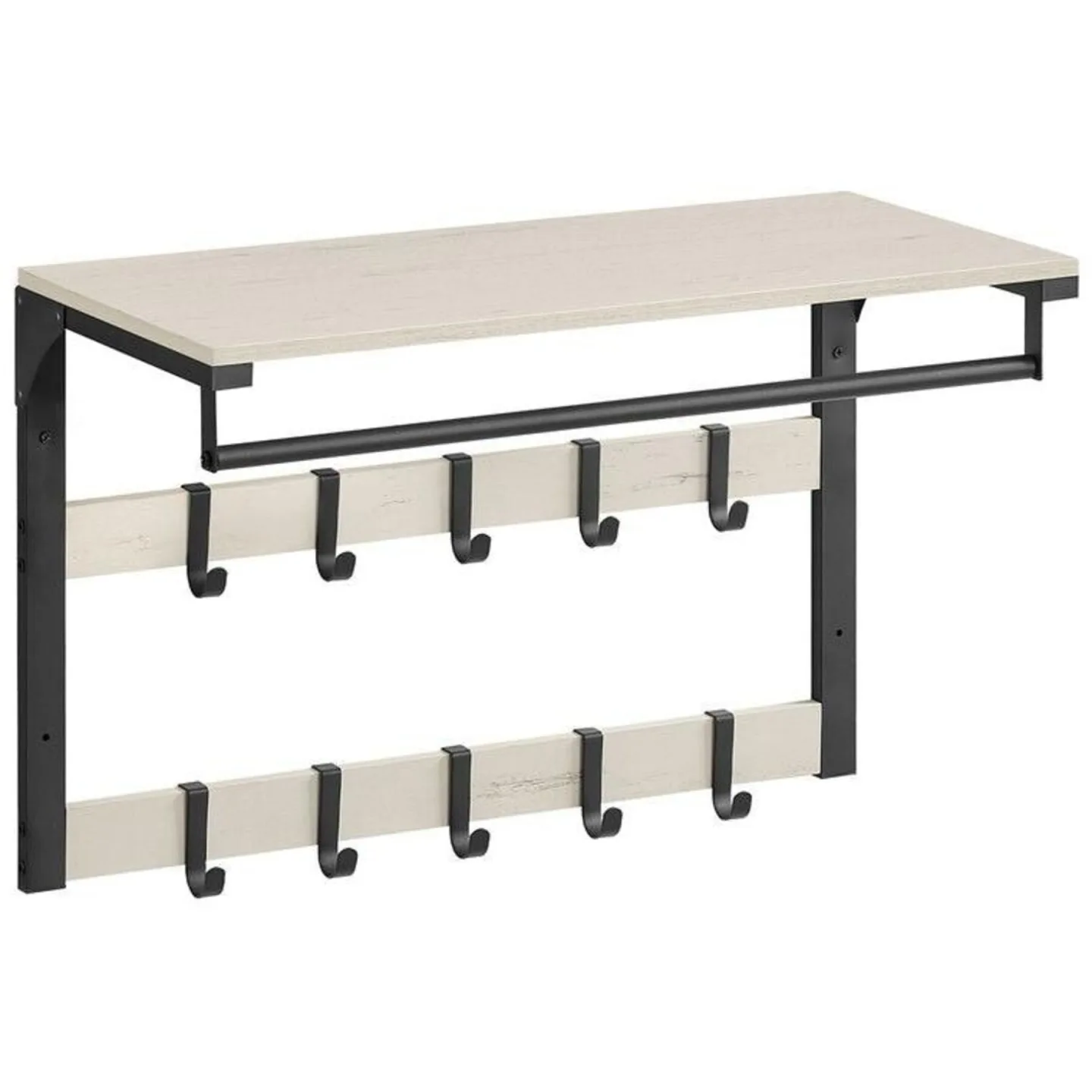 Garderobe VASAGLE Weiss Stahl B 65 T 30 H 42 cm - Garderobe