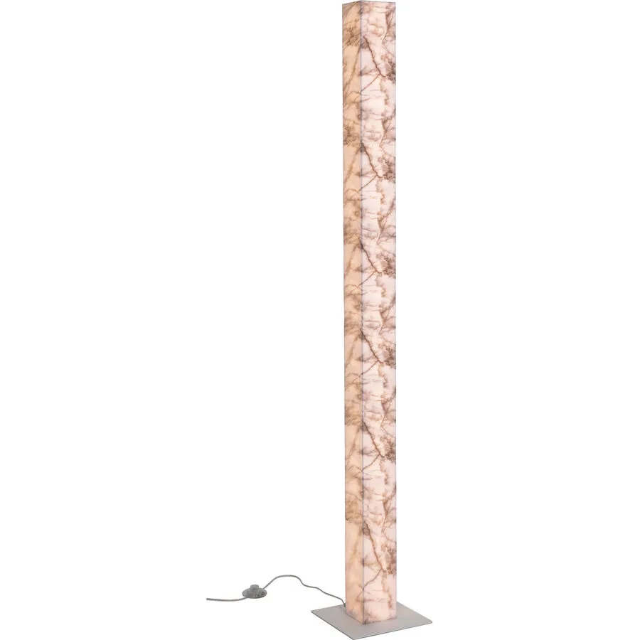 Stehlampe Arona Weiss Kunststoff/Metall 24 cm 160 cm - LED - Lichtfarbe: Extra warmweiss - Material: Metall/Kunststoff - Stehlampe- LED