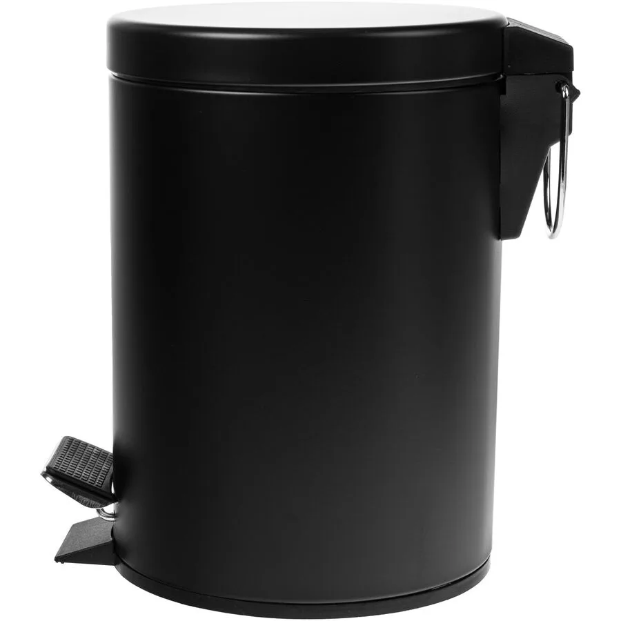 Treteimer COCON Schwarz Edelstahl B 17 cm 3 l