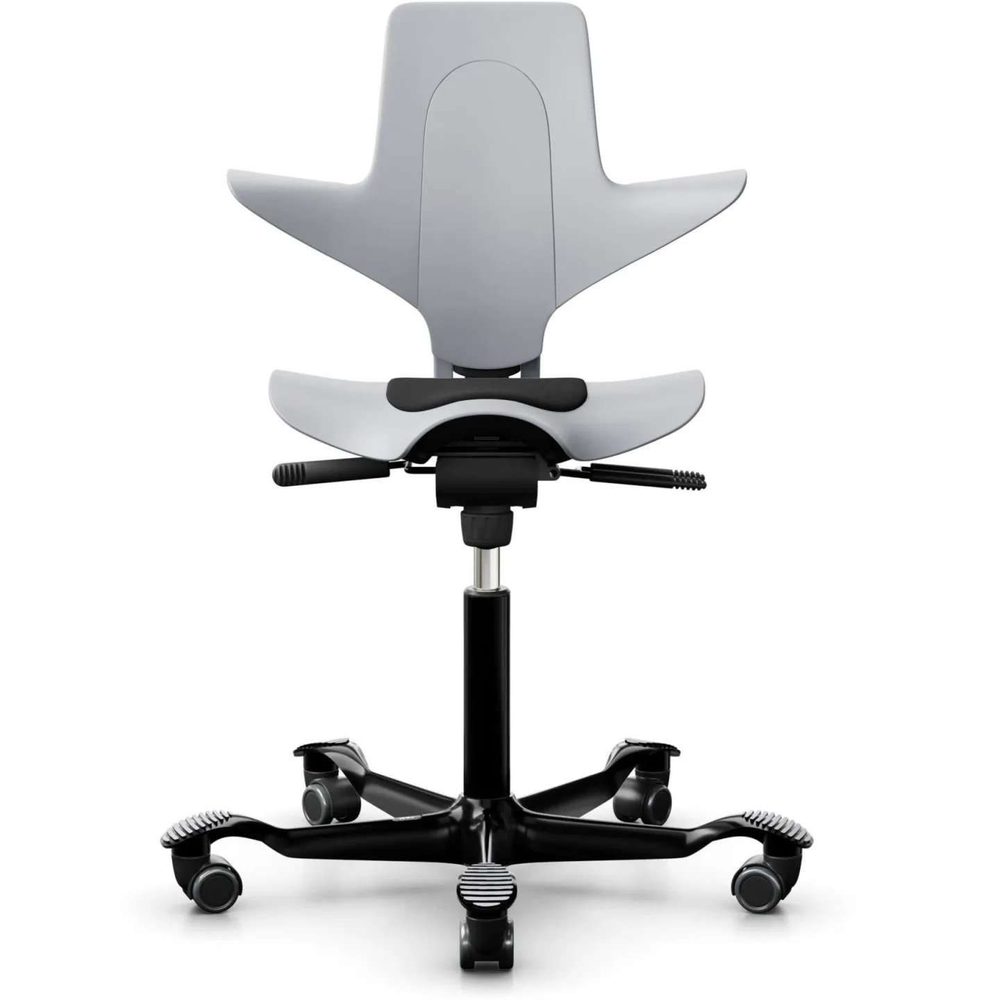 HAG Bürostuhl Capisco Puls 8010 Grau, Schwarz Polyester/Aluminium Höhenverstellbar - Bürostuhl