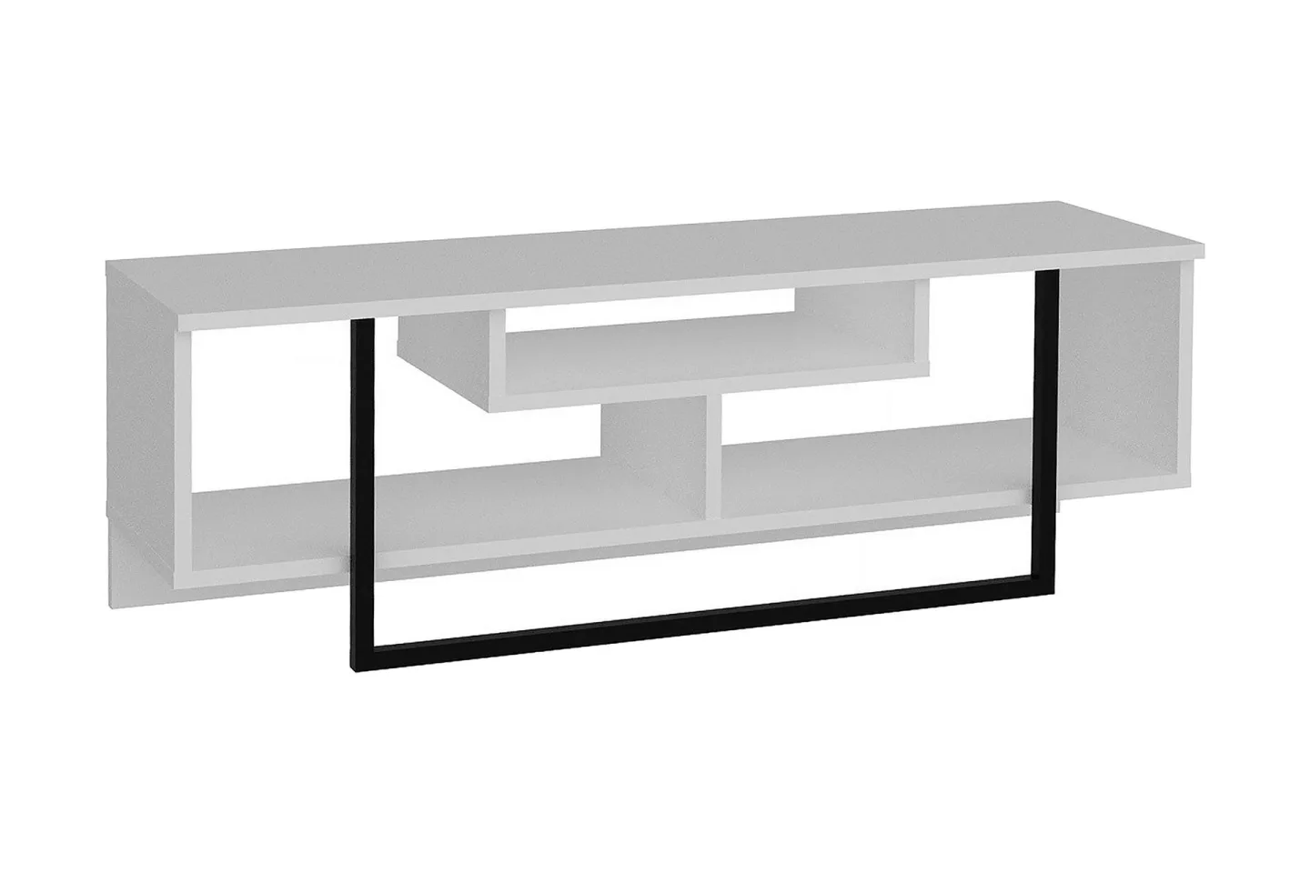 Sholly TV-Bänk 119 cm - Vit|Svart