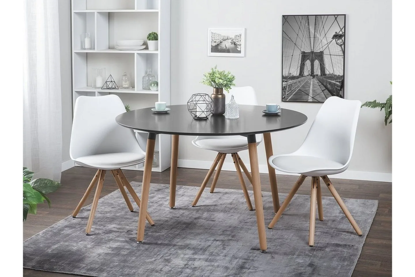 Bovio Matbord 120 cm - Svart
