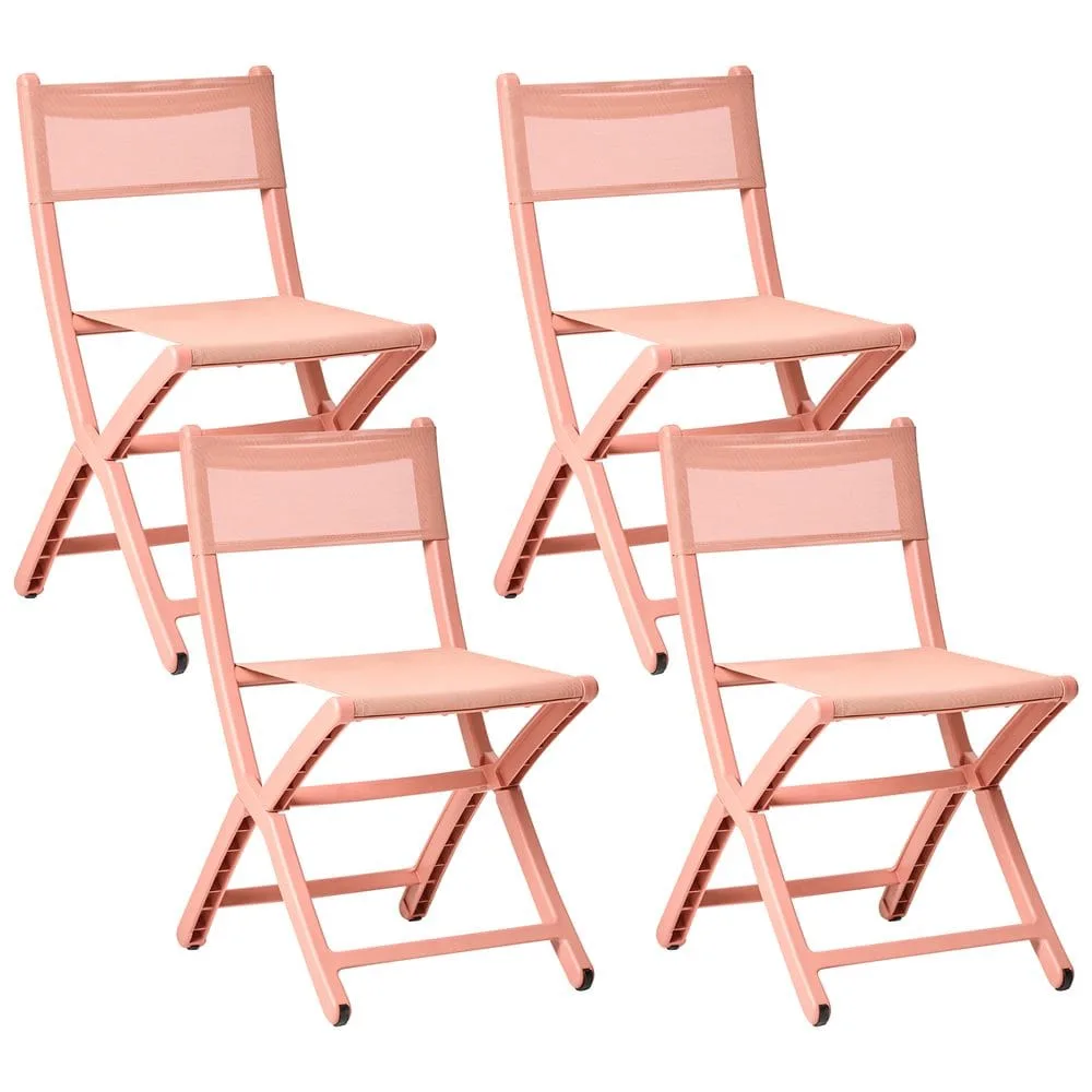 Trädgårdsstol Talca 4-pack - Röd
