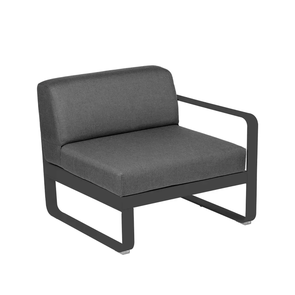 Fermob Bellevie Right modulsoffa Anthracite (grå), graphite grey dyna, 1-sits