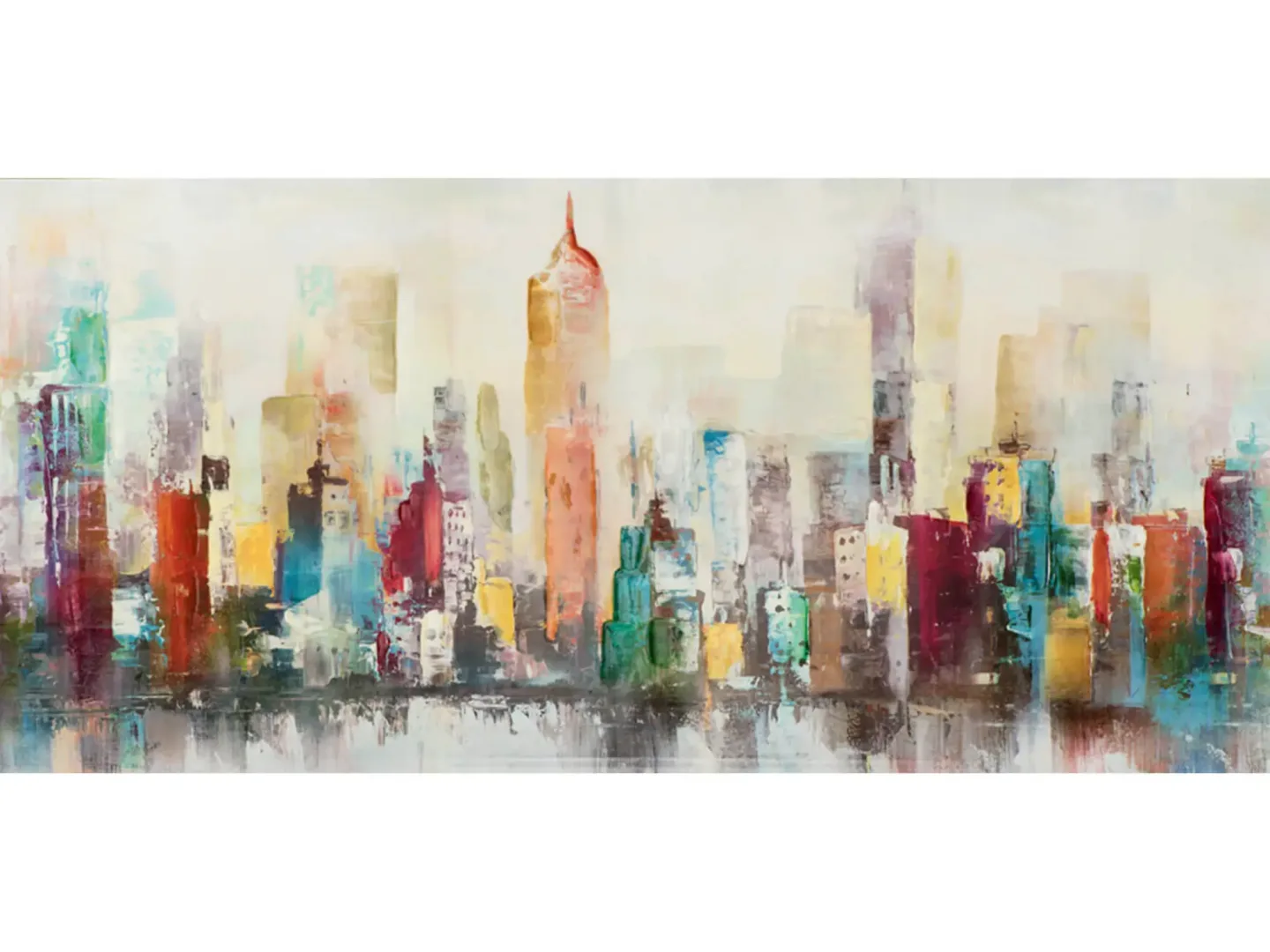 image LAND Bild Farbenfrohe Skyline | Schubiger Möbel