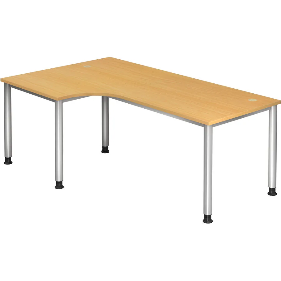 Schreibtisch Office buche Holzwerkstoff Höhenverstellbar B 200 T 120 cm