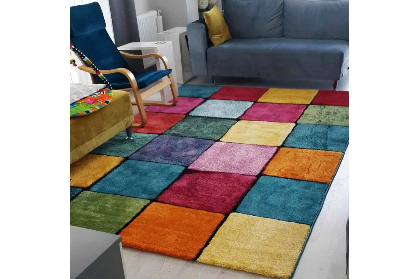 Omendra Wiltonmatta 160x230 cm Rektangulär - Flerfärgad