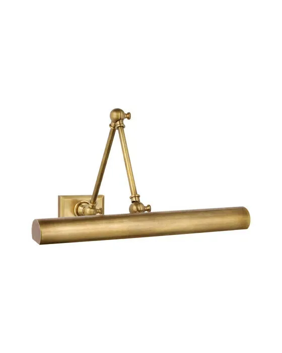 Cabinet Maker 18" Double Library Light Antique Brass