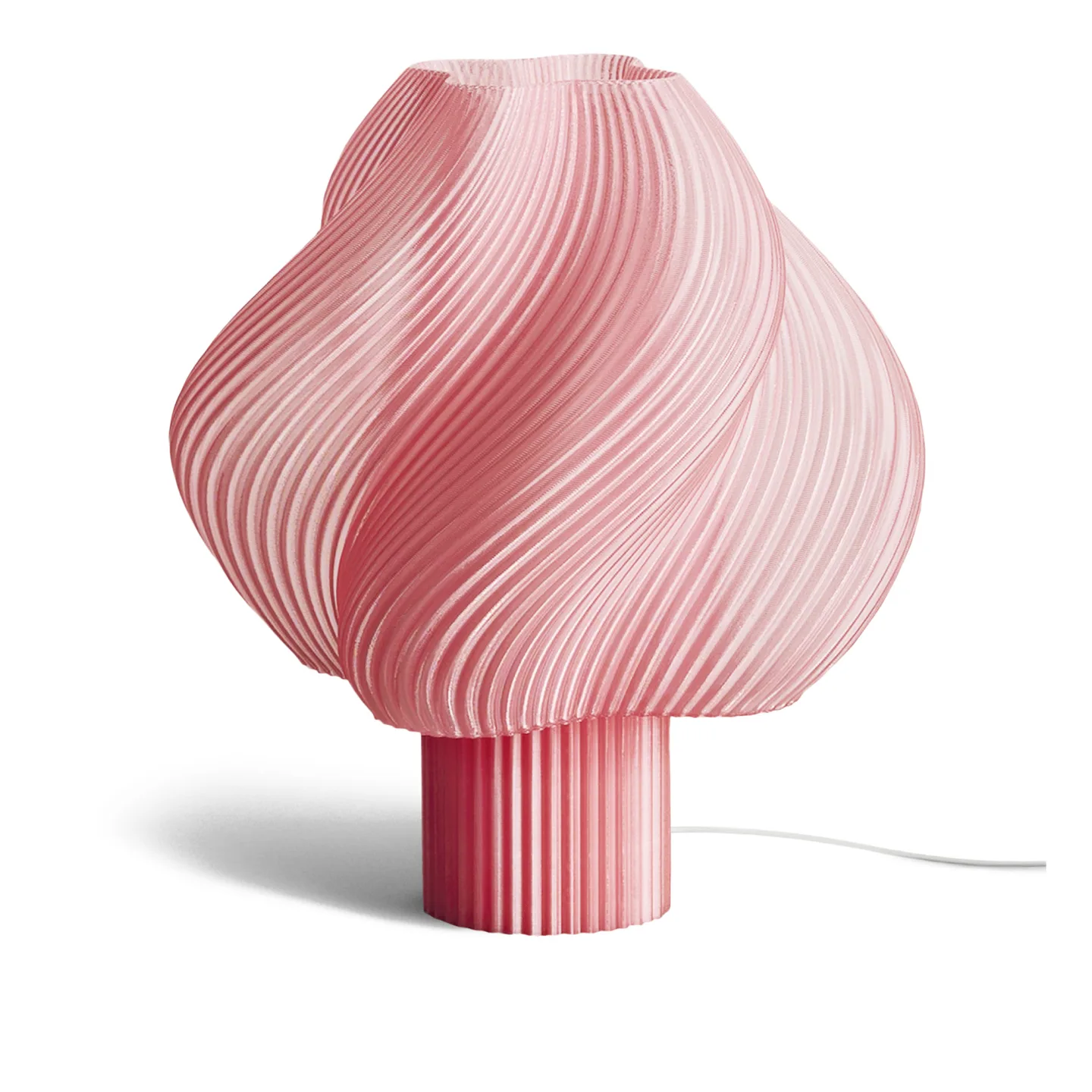 Crème Atelier - Soft Serve Mega golvlampa Peach Sorbet - Skärmlampor - Rosa - Plast