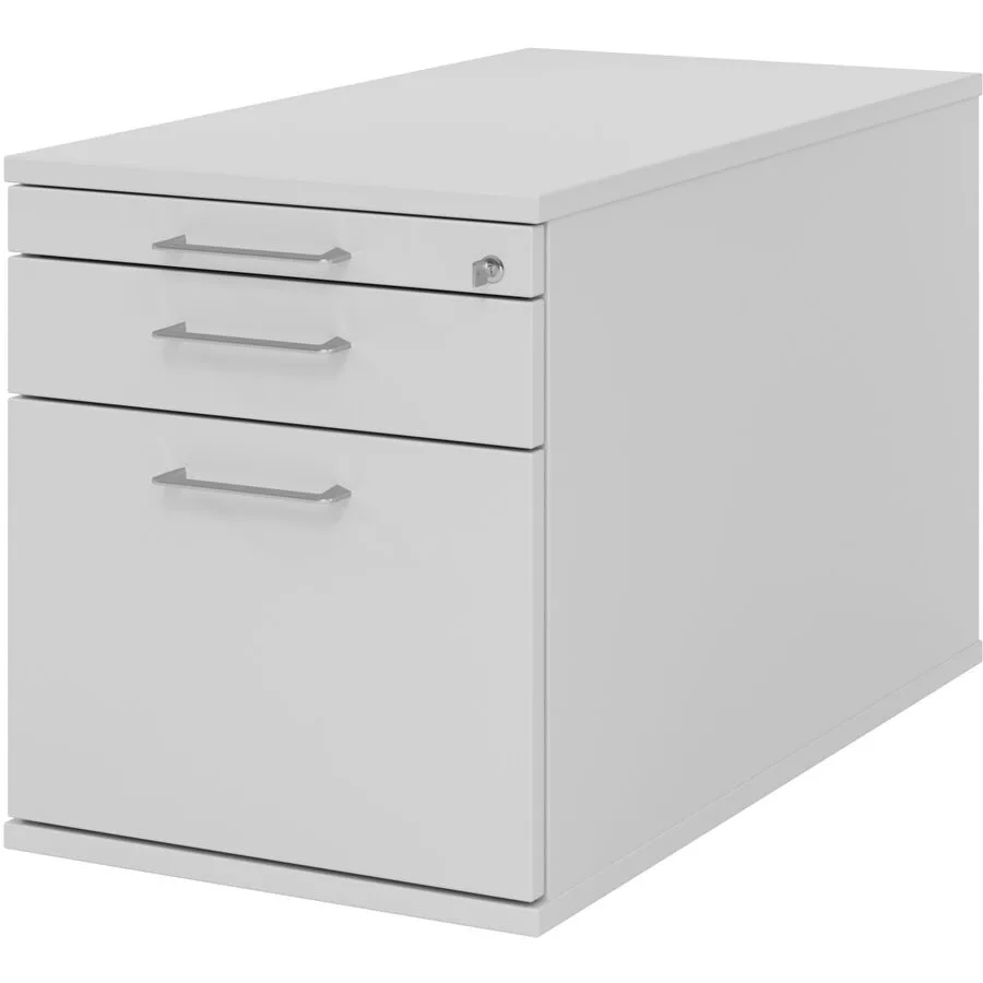 Rollcontainer Office grau/Aluminium gebürstet Holzwerkstoff B 42.8 cm H 51.2 cm