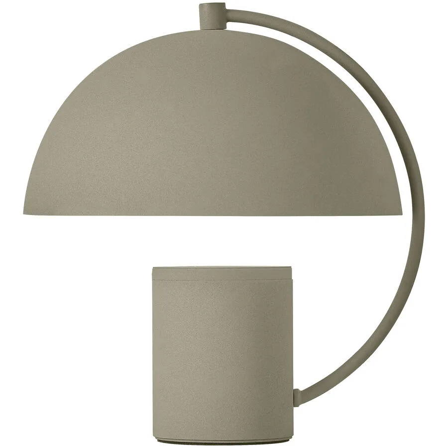 Tischlampe Hedda Grün Aluminium/Eisen 40 cm 27 cm - Farbe: OLIVGRÜN - LED - Lichtfarbe: Extra warmweiss - Helles Neutralweiss - Tischlampe- LED