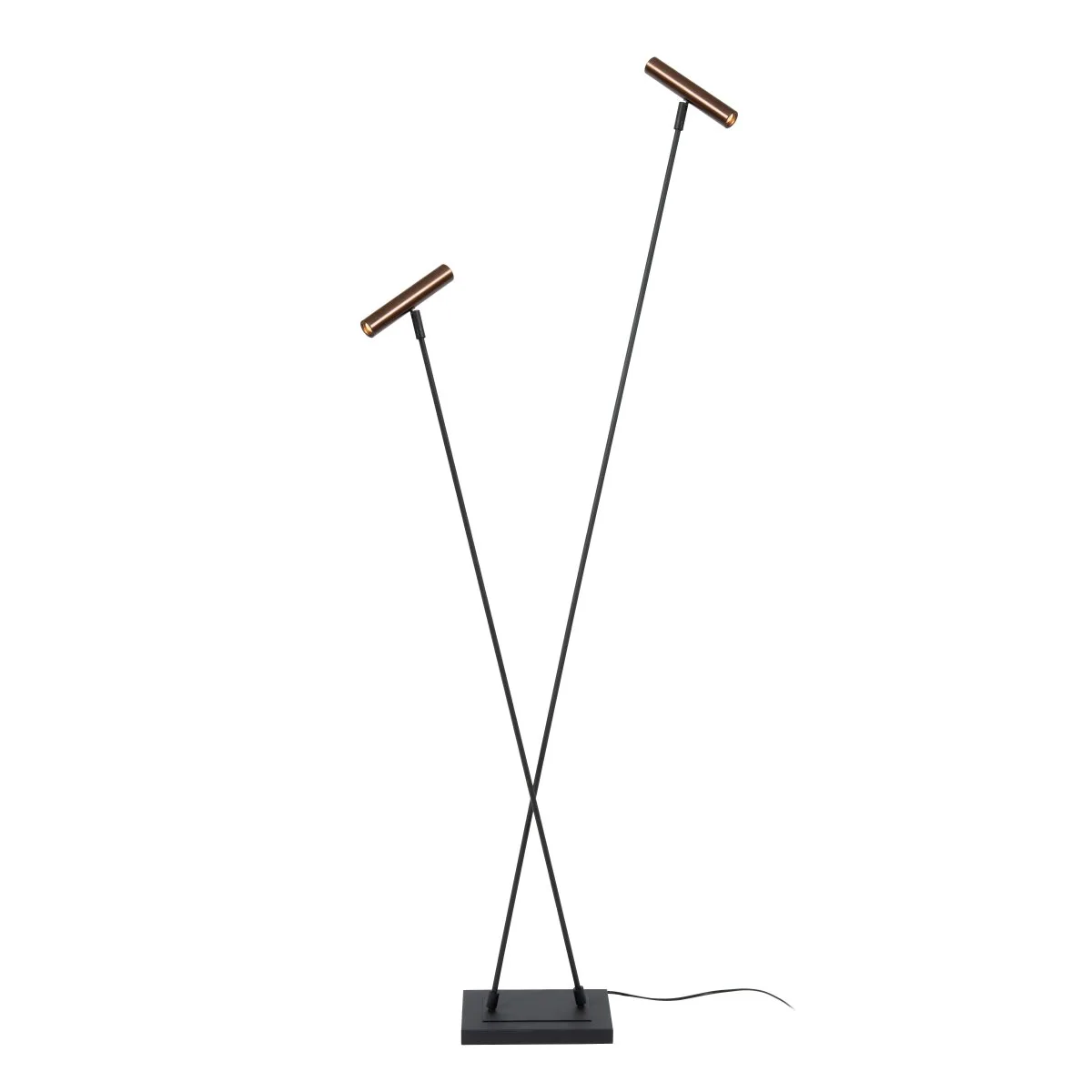 Lucide - Duarte - Golvlampa - Svart/brun