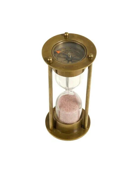 Hourglass Antique Brass