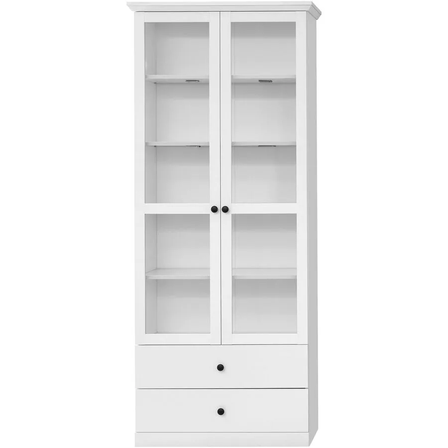 Vitrine Wombat weiss Holzwerkstoff B 81 H 196 cm